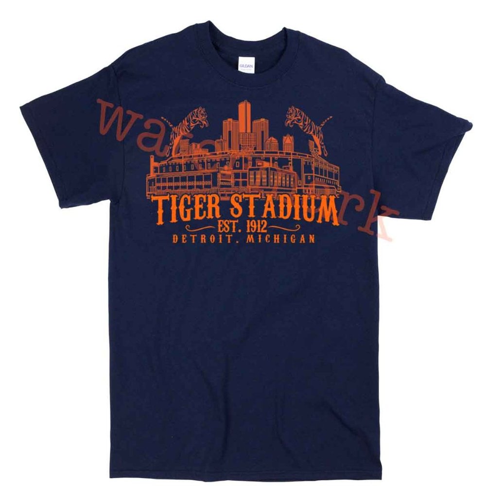Tiger Stadium shirt in Detroit Vintage Briggs stadium Shirt